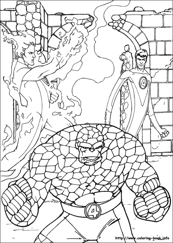 Fantastic Four coloring picture